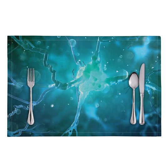 Blue Neurons In The Brain Print Placemat