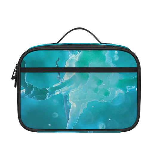 Blue Neurons In The Brain Print Portable Lunch Bag