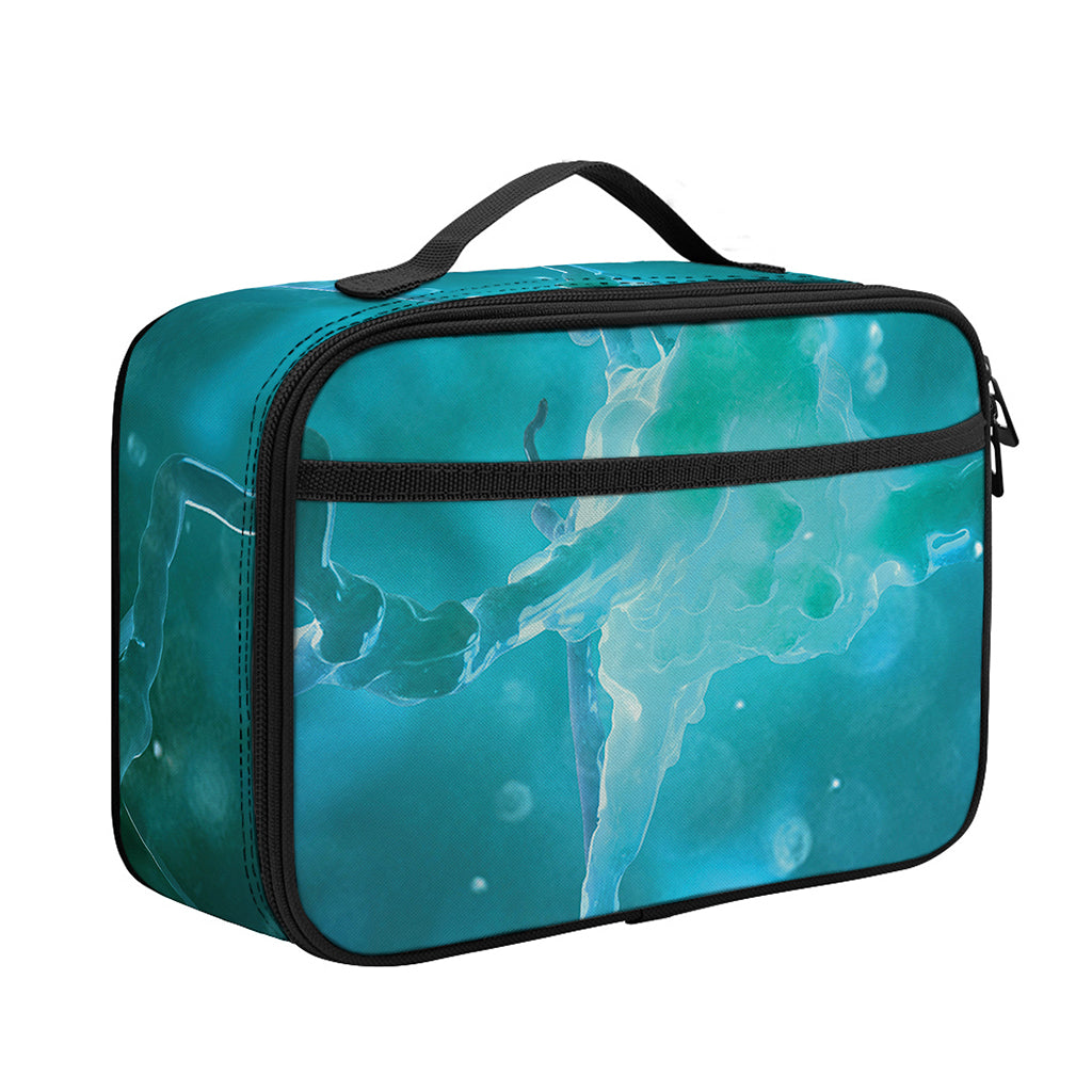 Blue Neurons In The Brain Print Portable Lunch Bag