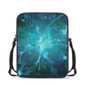 Blue Neurons In The Brain Print Rectangular Crossbody Bag