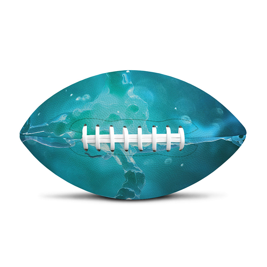 Blue Neurons In The Brain Print Rugby Ball