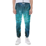 Blue Neurons In The Brain Print Scuba Joggers
