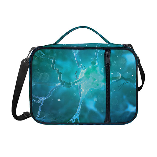 Blue Neurons In The Brain Print Shoulder Strap Bible Bag