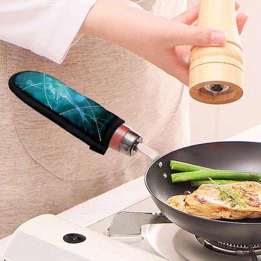 Blue Neurons In The Brain Print Skillet Handle Cover