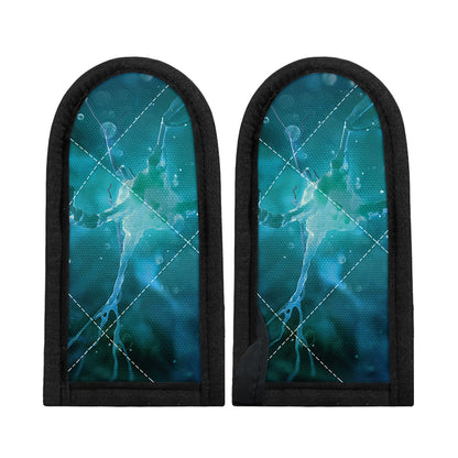 Blue Neurons In The Brain Print Skillet Handle Cover