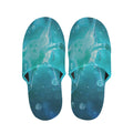Blue Neurons In The Brain Print Slippers