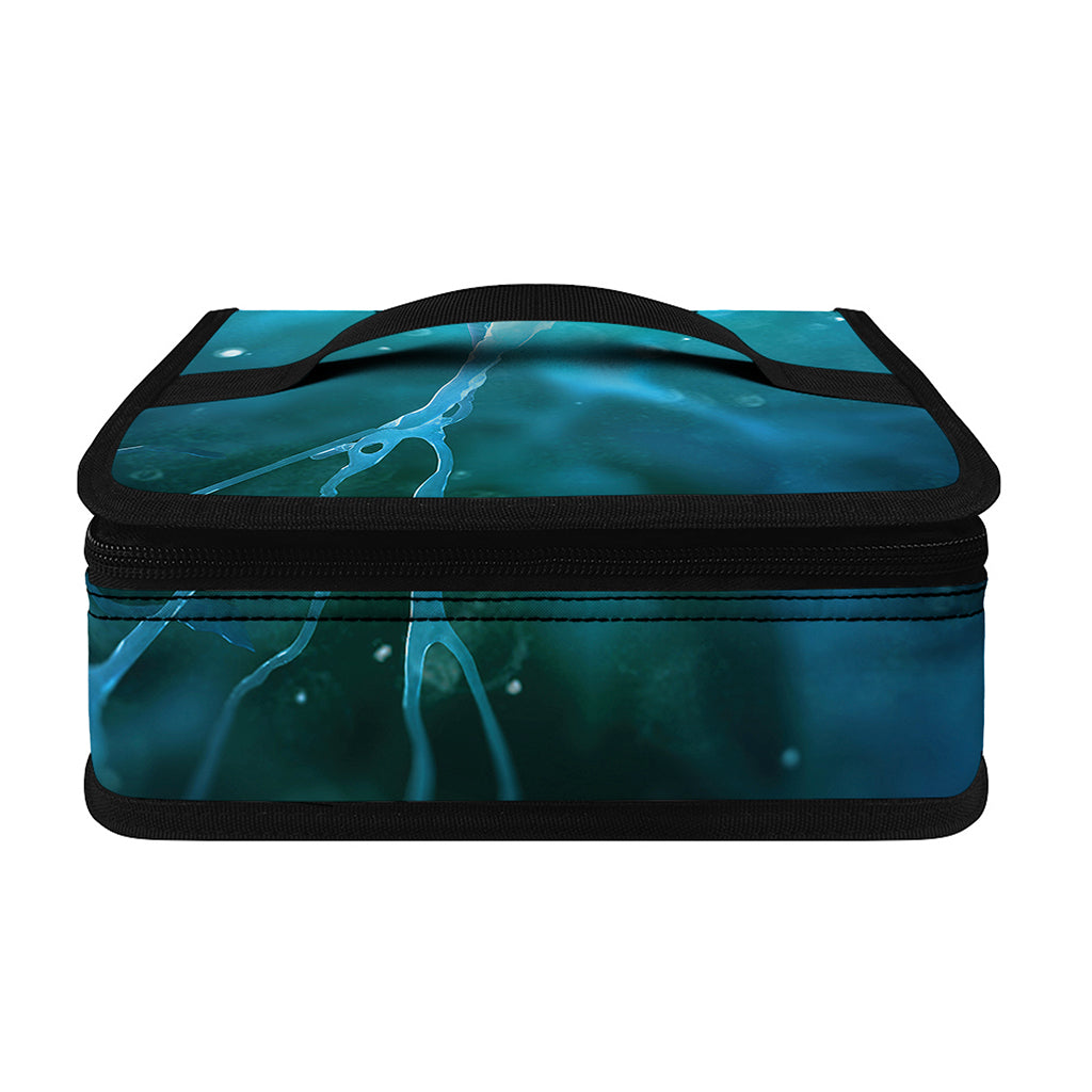 Blue Neurons In The Brain Print Small Lunch Bag