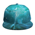 Blue Neurons In The Brain Print Snapback Cap