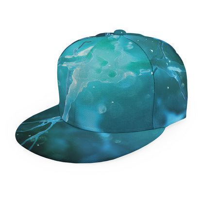 Blue Neurons In The Brain Print Snapback Cap