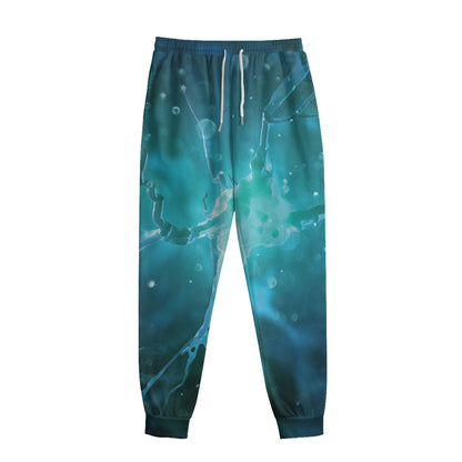 Blue Neurons In The Brain Print Sweatpants