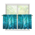 Blue Neurons In The Brain Print Tier Curtains