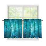 Blue Neurons In The Brain Print Tier Curtains