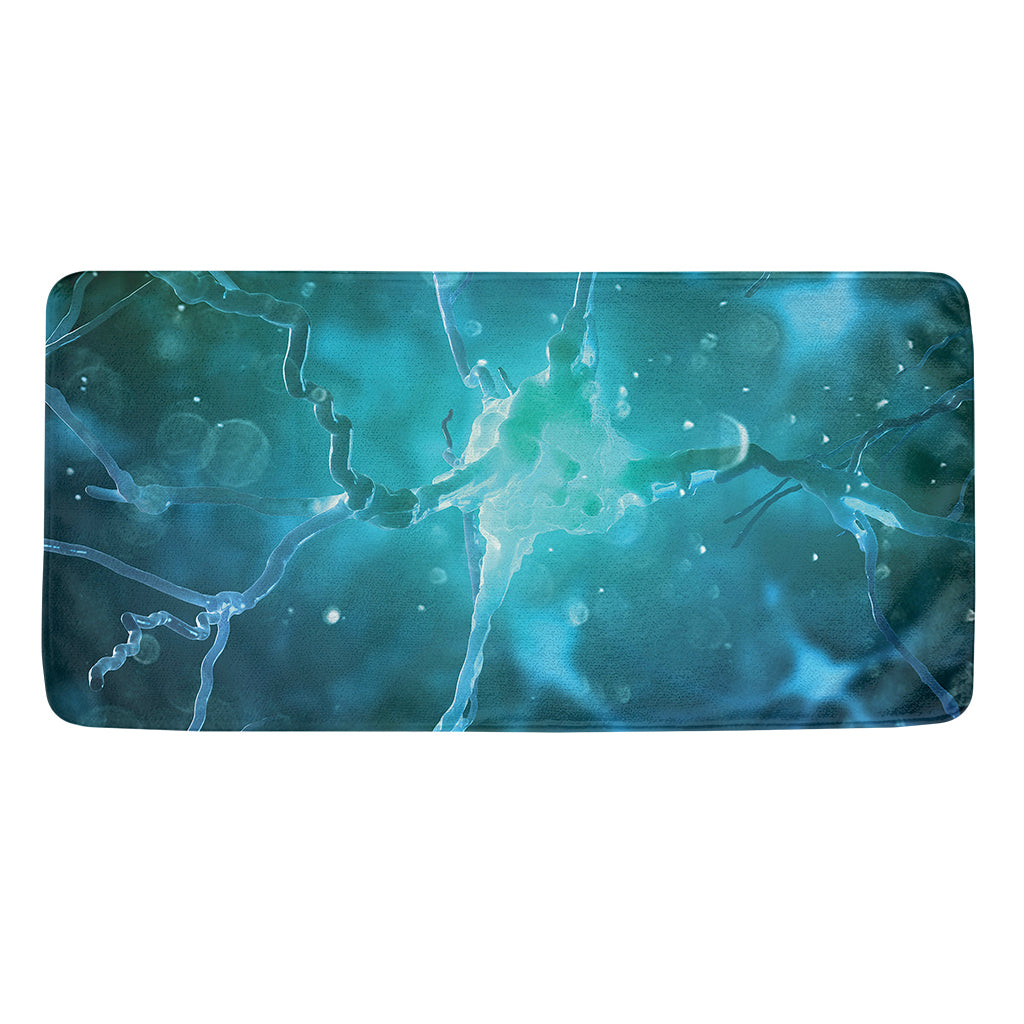 Blue Neurons In The Brain Print Towel