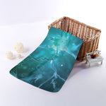 Blue Neurons In The Brain Print Towel