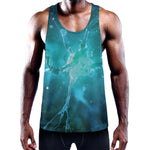 Blue Neurons In The Brain Print Training Tank Top