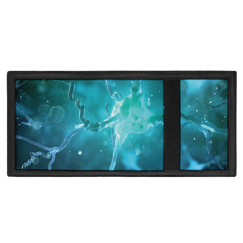 Blue Neurons In The Brain Print Trifold Wallet