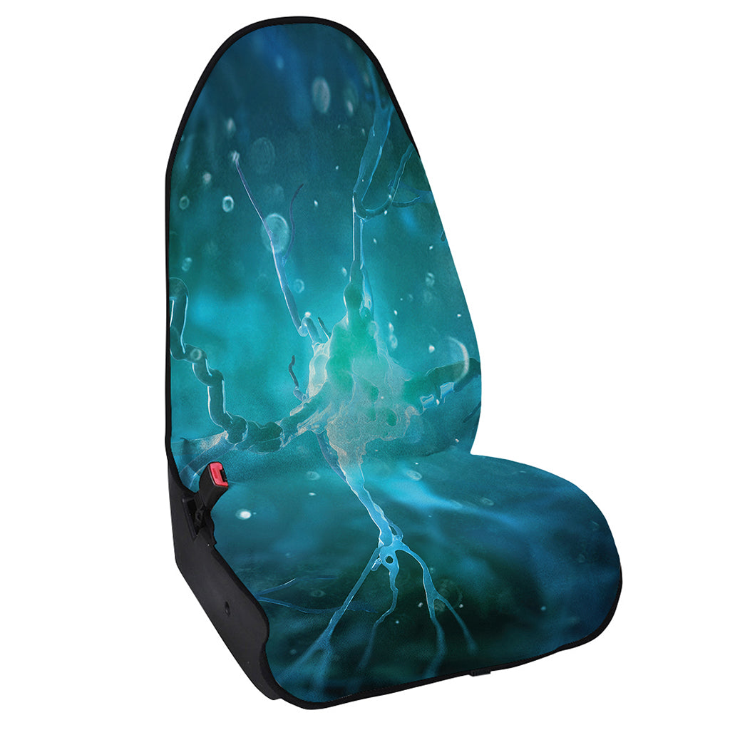 Blue Neurons In The Brain Print Waterproof Car Seat Cover
