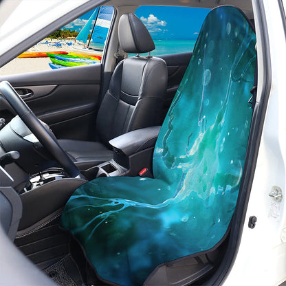 Blue Neurons In The Brain Print Waterproof Car Seat Cover