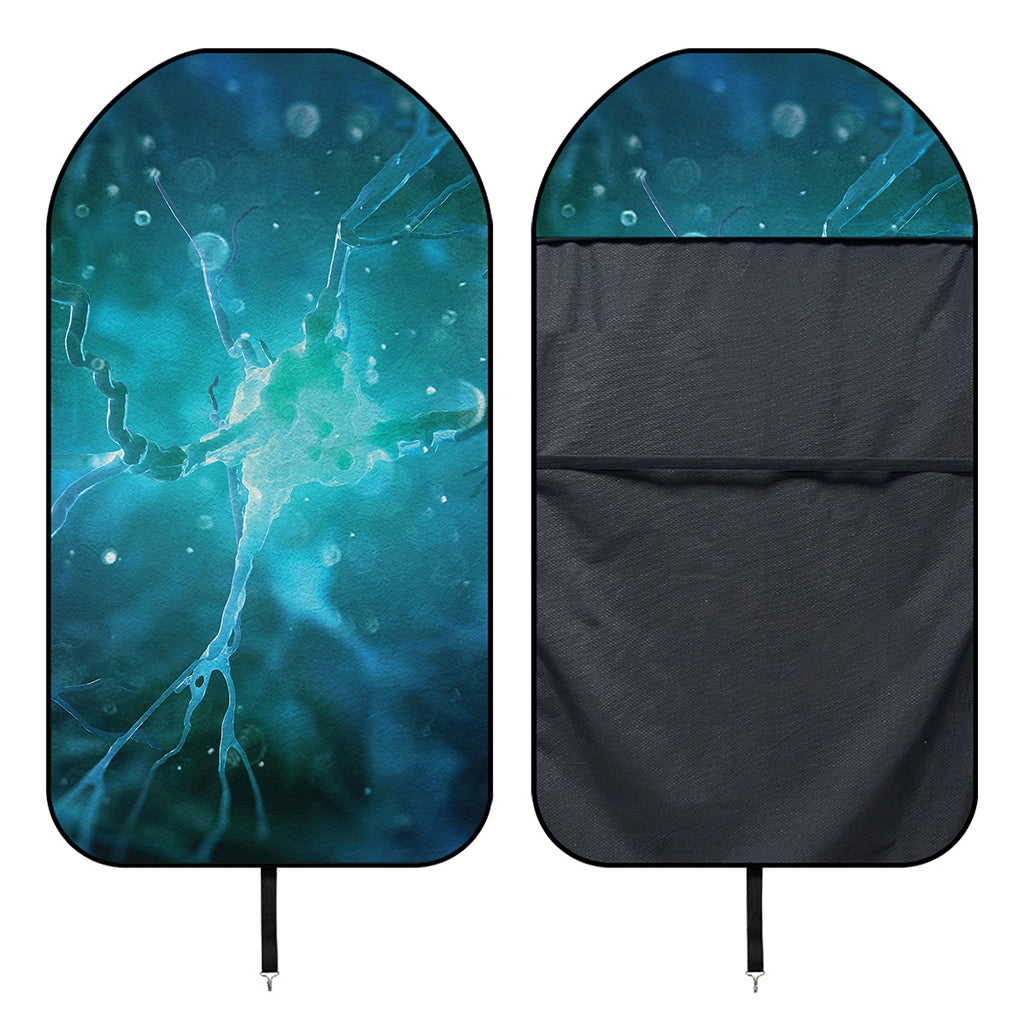 Blue Neurons In The Brain Print Waterproof Car Seat Cover