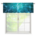 Blue Neurons In The Brain Print Window Valance