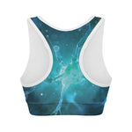 Blue Neurons In The Brain Print Women's Sports Bra