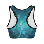 Blue Neurons In The Brain Print Women's Sports Bra