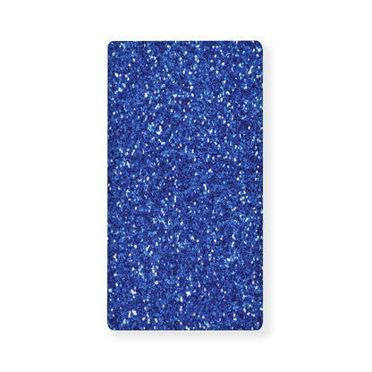 Blue (NOT Real) Glitter Print Baby Crib Sheet