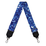 Blue (NOT Real) Glitter Print Bag Strap