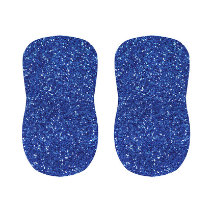 Blue (NOT Real) Glitter Print Bar Stool Covers