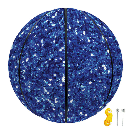Blue (NOT Real) Glitter Print Basketball