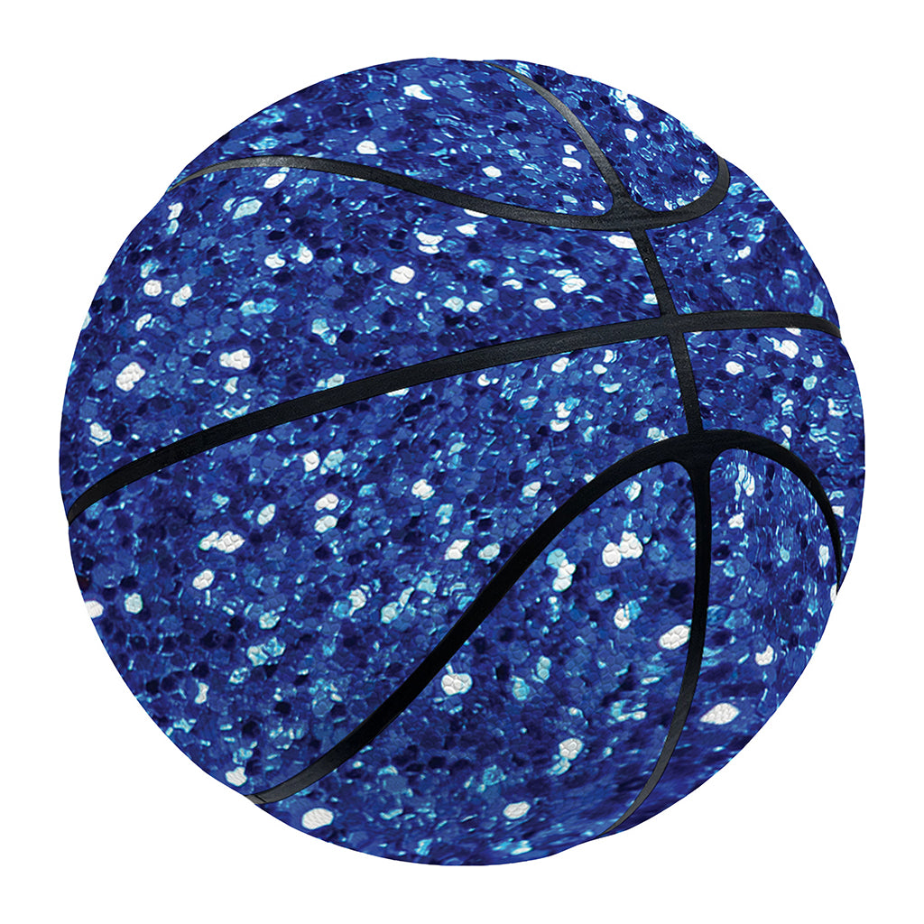 Blue (NOT Real) Glitter Print Basketball