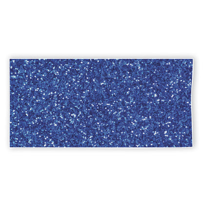 Blue (NOT Real) Glitter Print Beach Towel
