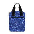 Blue (NOT Real) Glitter Print Bible Tote Bag