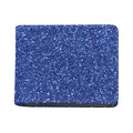 Blue (NOT Real) Glitter Print Bifold Wallet