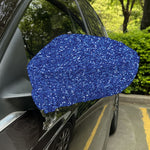 Blue (NOT Real) Glitter Print Car Side Mirror Covers