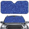 Blue (NOT Real) Glitter Print Car Windshield Sun Shade