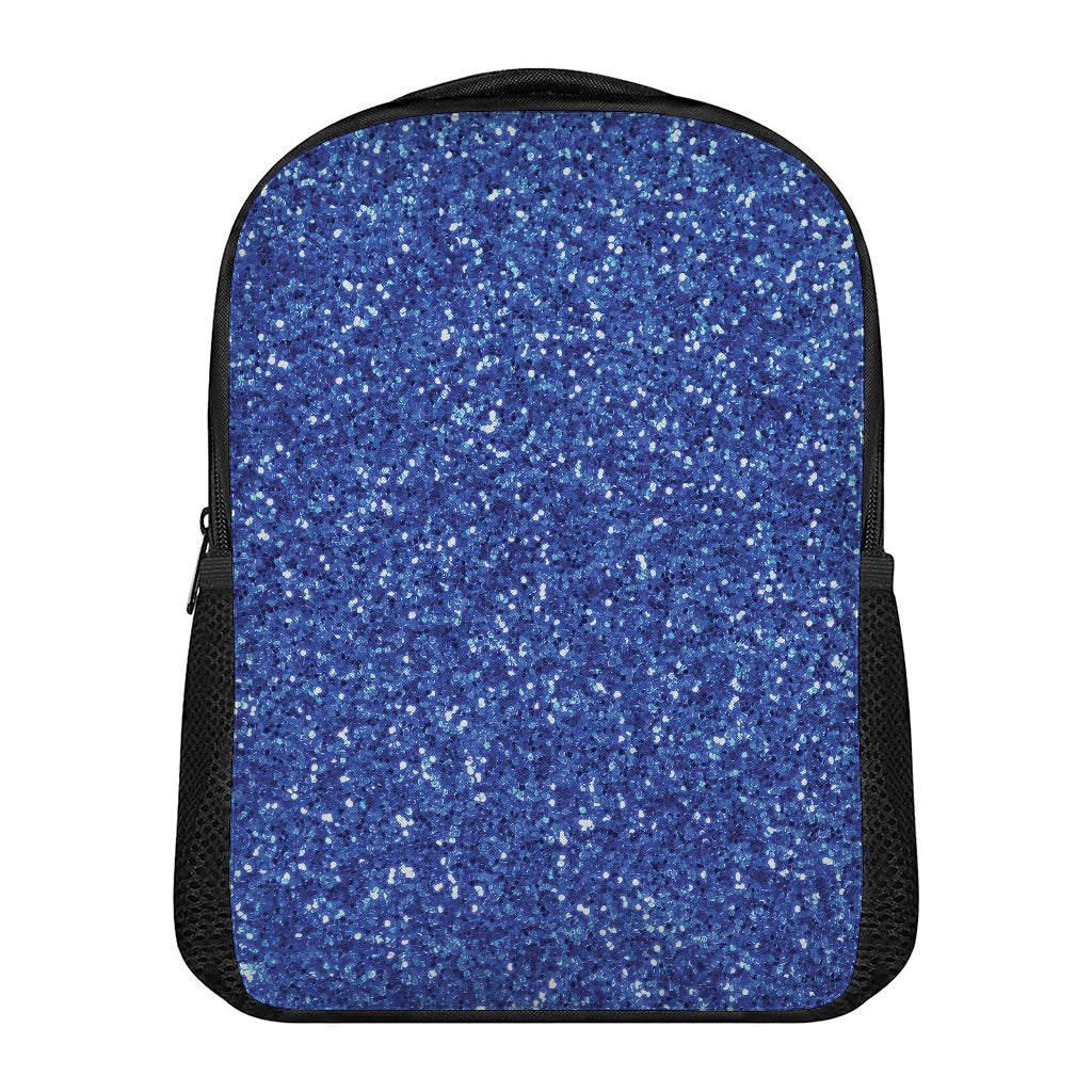 Blue (NOT Real) Glitter Print Casual Backpack