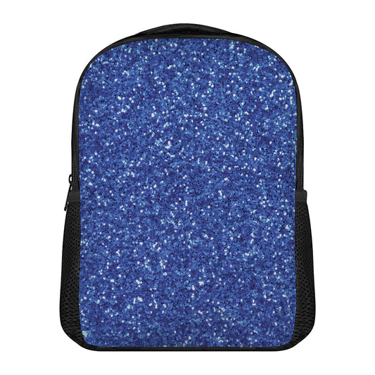 Blue (NOT Real) Glitter Print Casual Backpack