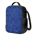Blue (NOT Real) Glitter Print Crossbody Lunch Bag