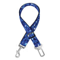 Blue (NOT Real) Glitter Print Dog Seat Belt