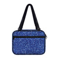 Blue (NOT Real) Glitter Print Double Strap Bible Bag