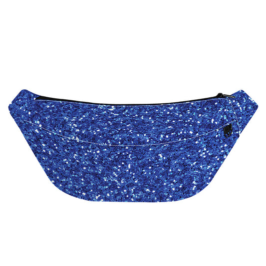 Blue (NOT Real) Glitter Print Fanny Pack