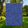 Blue (NOT Real) Glitter Print Garden Flag