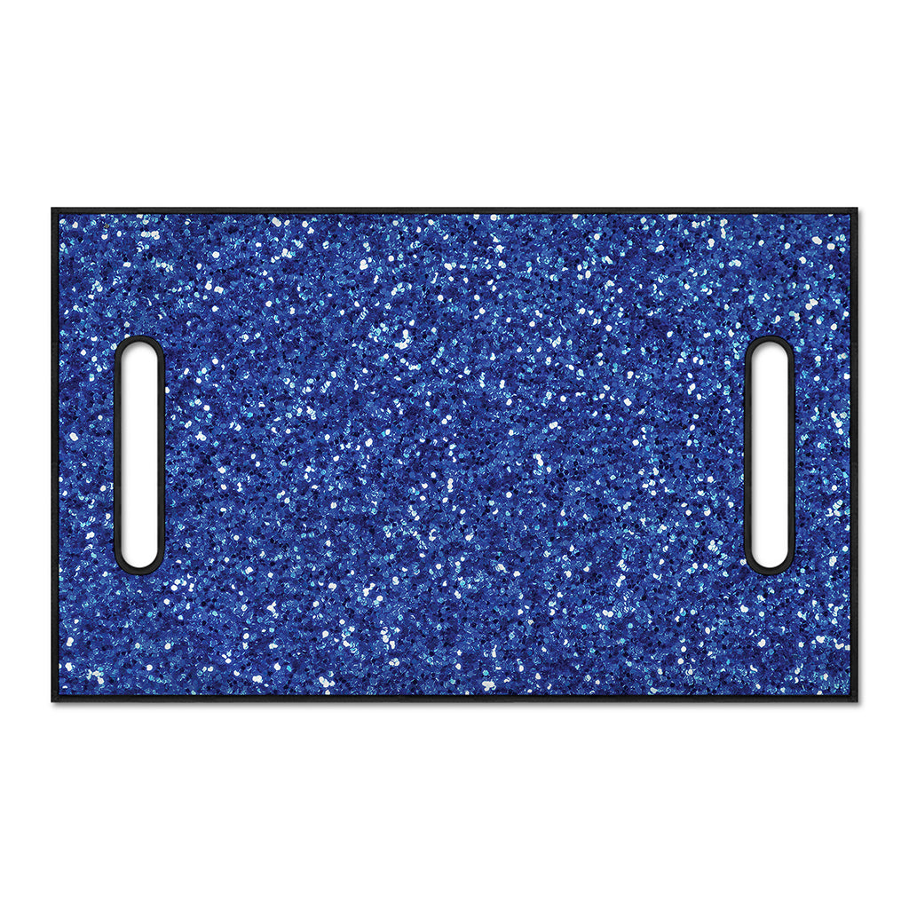 Blue (NOT Real) Glitter Print Golf Cart Seat Cover
