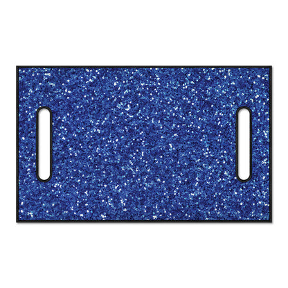 Blue (NOT Real) Glitter Print Golf Cart Seat Cover