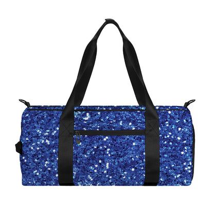 Blue (NOT Real) Glitter Print Gym Bag