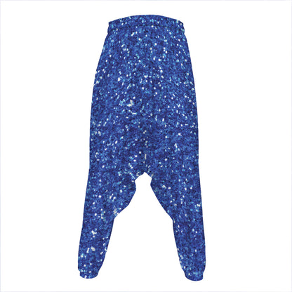 Blue (NOT Real) Glitter Print Hammer Pants