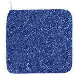 Blue (NOT Real) Glitter Print Hand Towel