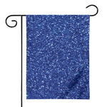 Blue (NOT Real) Glitter Print House Flag