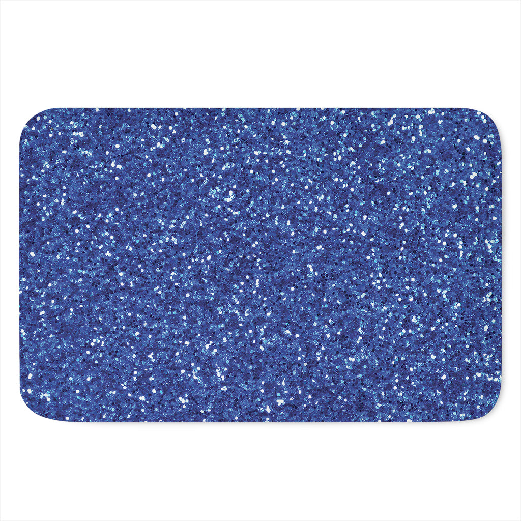 Blue (NOT Real) Glitter Print Indoor Door Mat